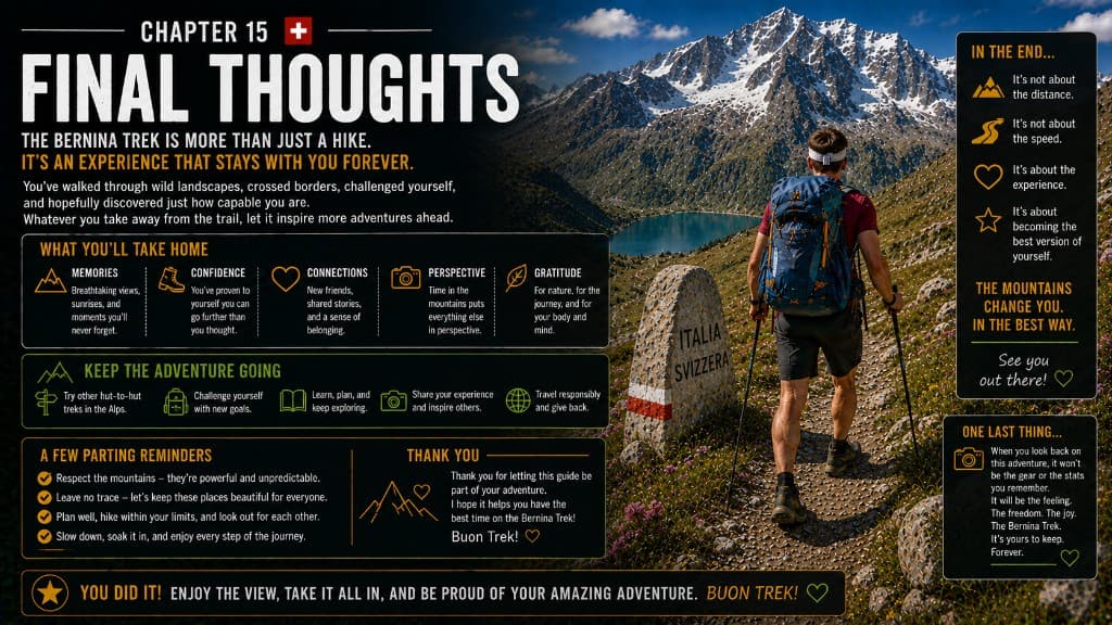 Final thoughts on the Bernina Trek — seven days through the Swiss Alps