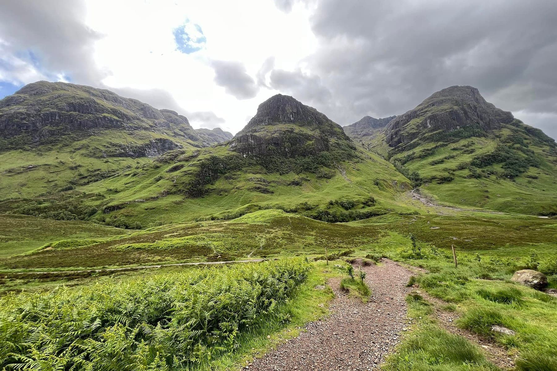 The Three Sisters of Glencoe in the Scottish Highlands