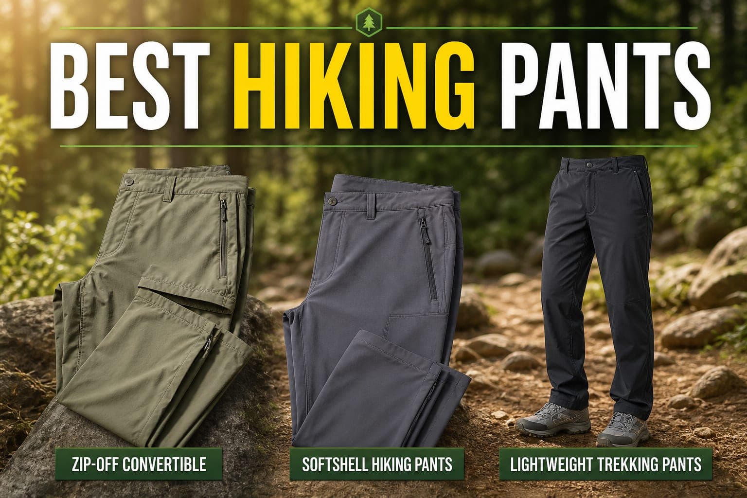 Best hiking pants — convertibles and softshell trekking picks
