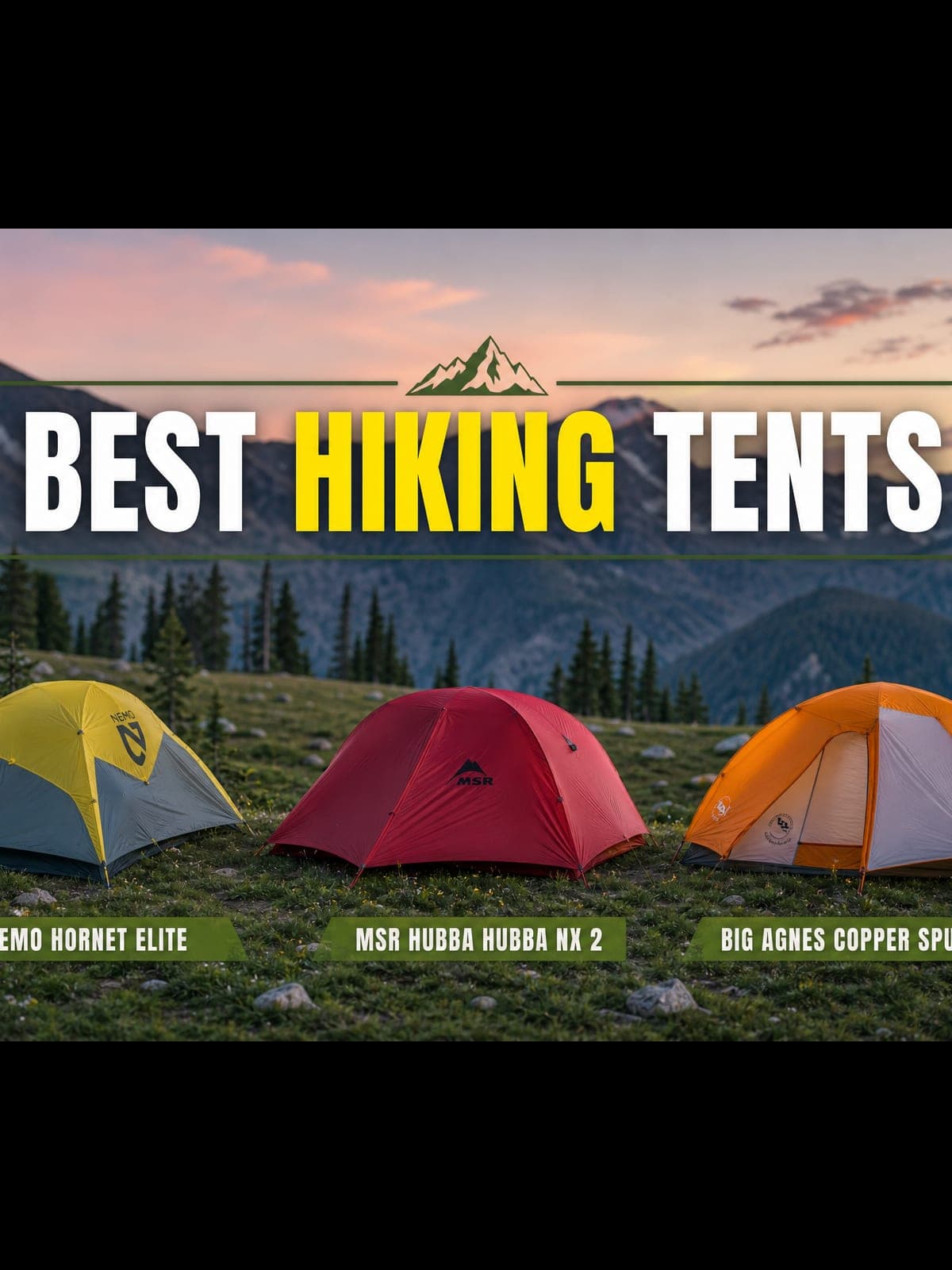 MSR, Big Agnes, and Nemo hiking tents compared