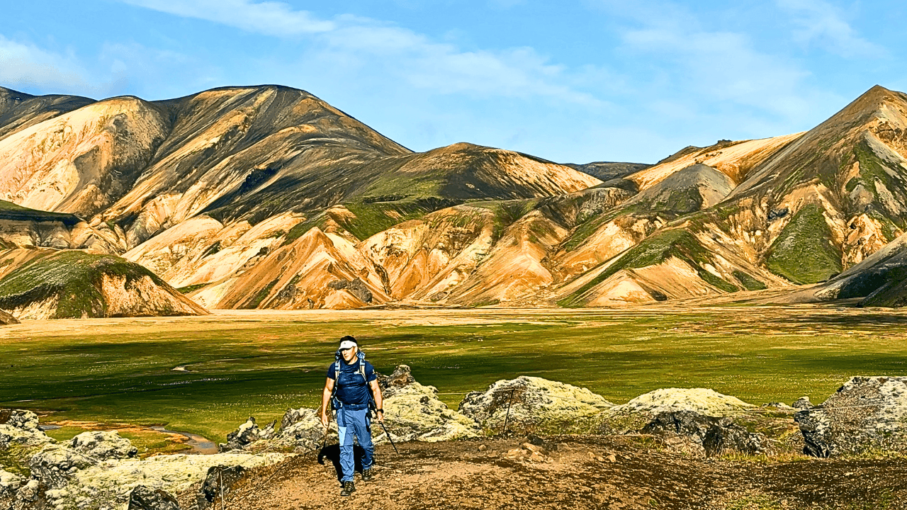 Laugavegur trail start at Landmannalaugar