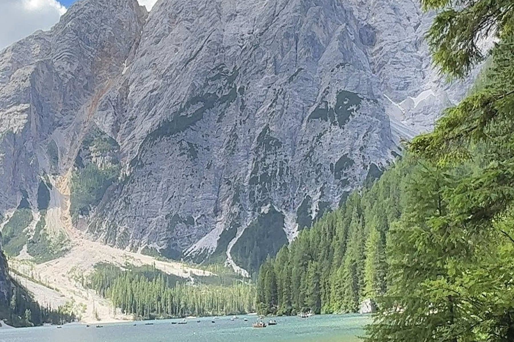 Approaching Alta Via 1 through the Dolomites