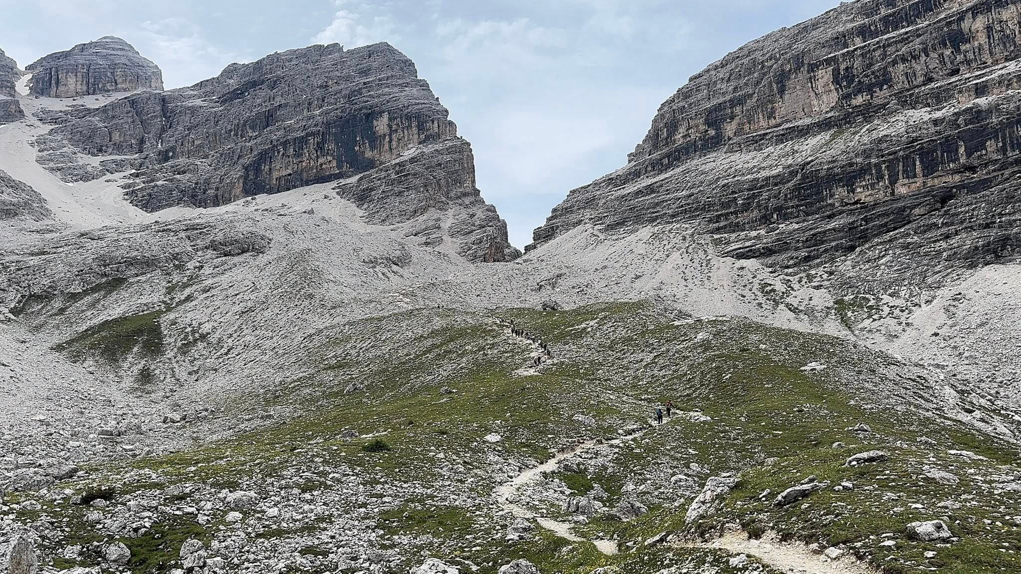 Dolomites ridgeline on Alta Via 1