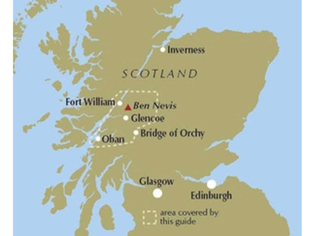 Map of Ben Nevis and Fort William