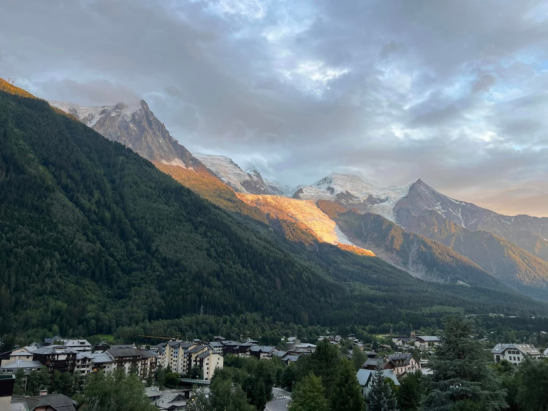 Mont Blanc view from hotel