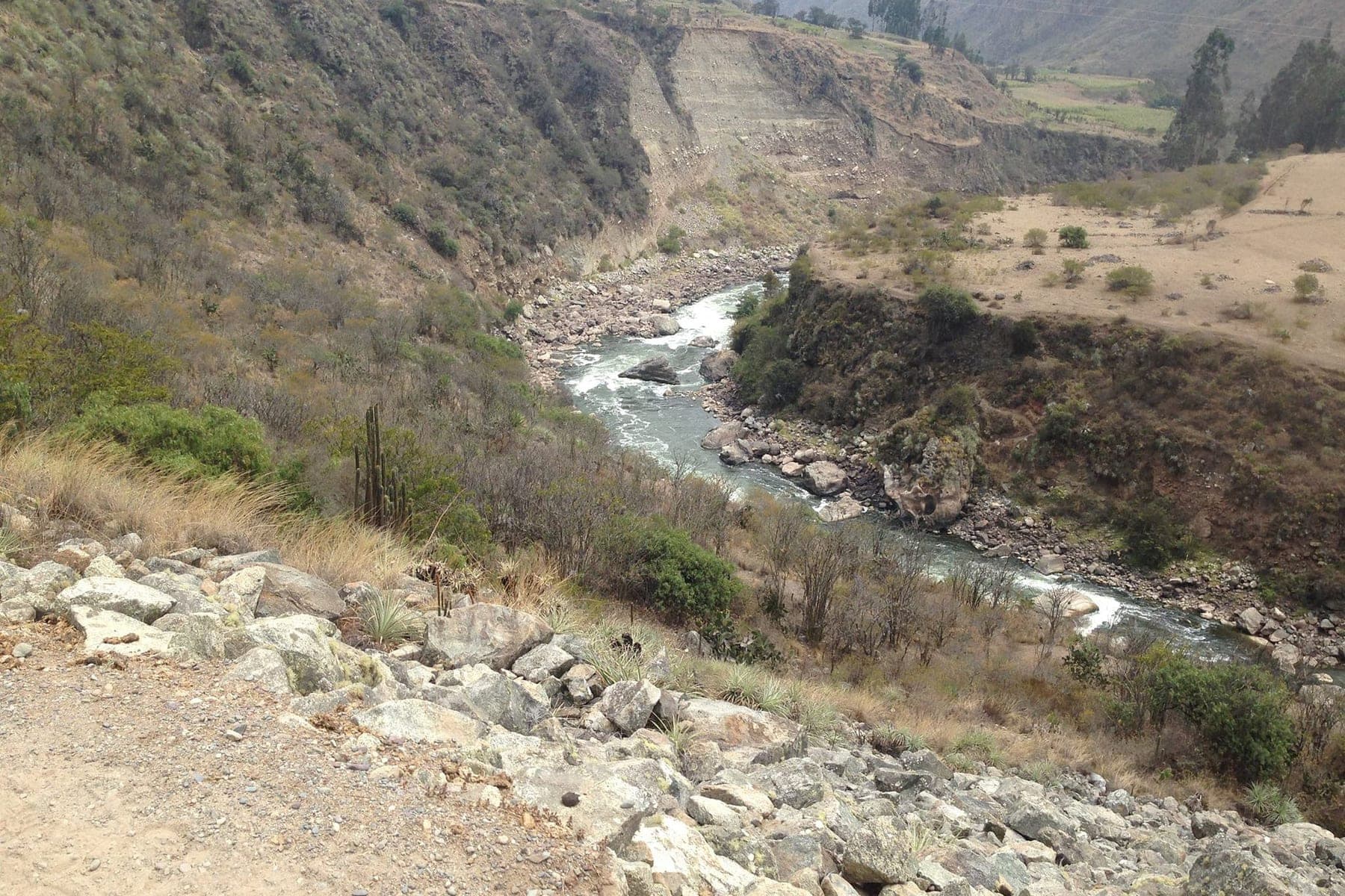 Andean valley on day one of the Classic Inca Trail, Peru