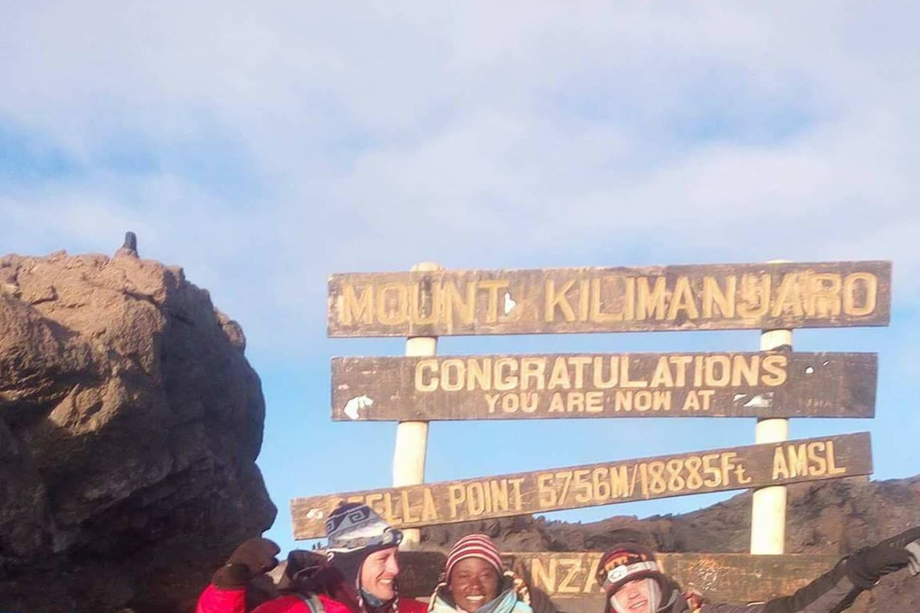 Sunrise on Kilimanjaro summit day