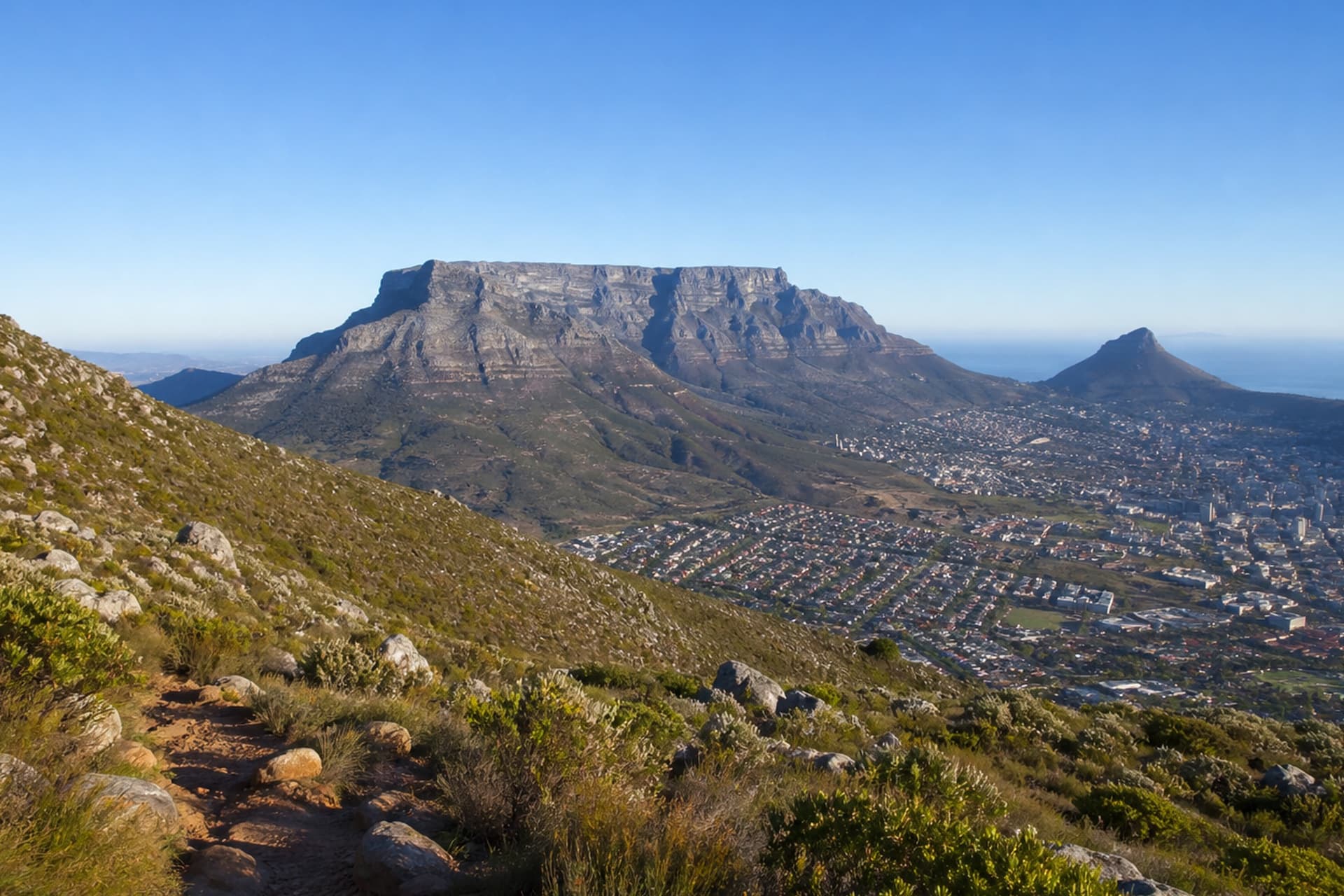 Table Mountain from the Cape Town slopes