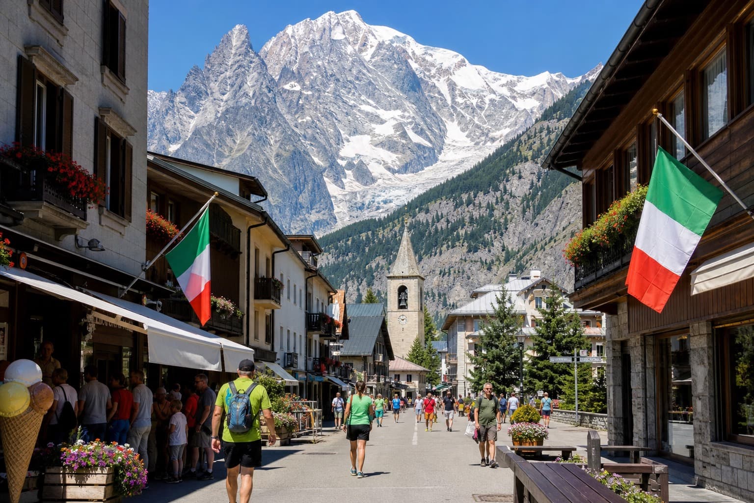 Courmayeur town