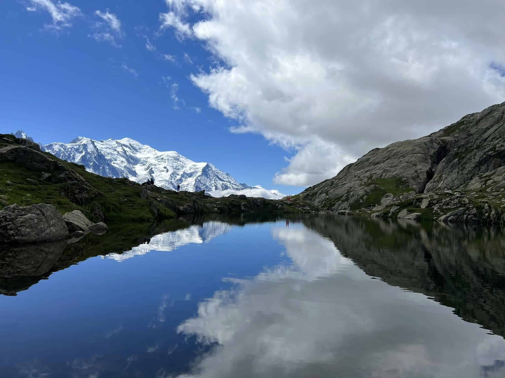 Alpine lake on the Tour du Mont Blanc