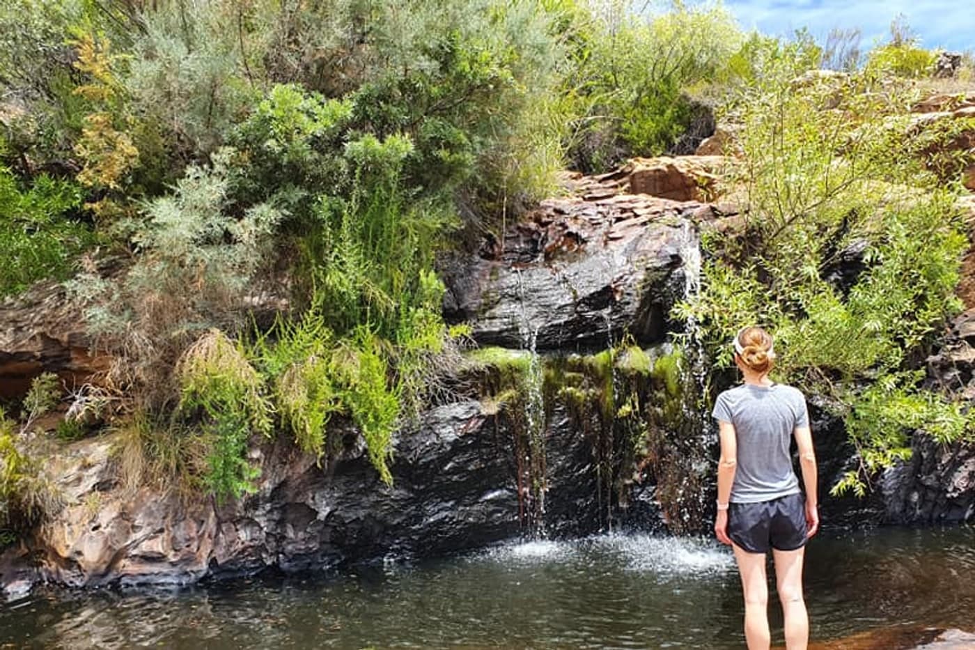 Waterfall pool on the approach to Wolfberg Cracks, Cederberg