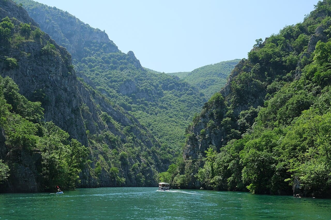 Matka Canyon river gorge trail