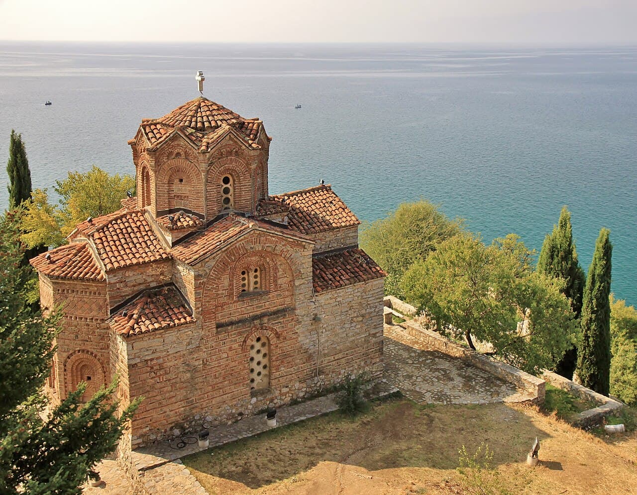 Church of St. John at Kaneo above Lake Ohrid, North Macedonia