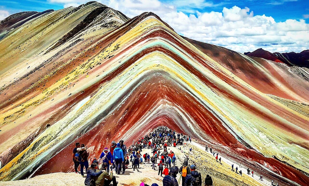 Montaña de siete colores above the Andes