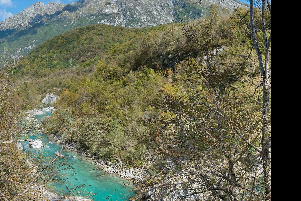 Soča river detail — Slovenia navigation