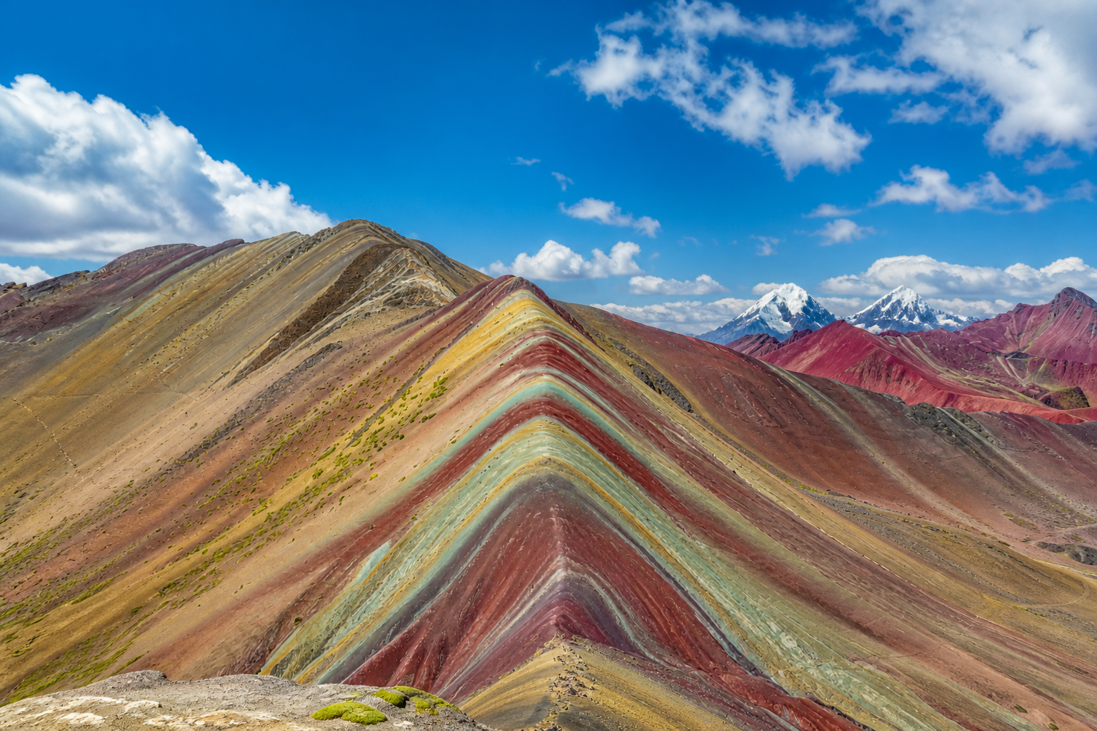 Rainbow Mountain (Vinicunca) mineral stripes, Peru