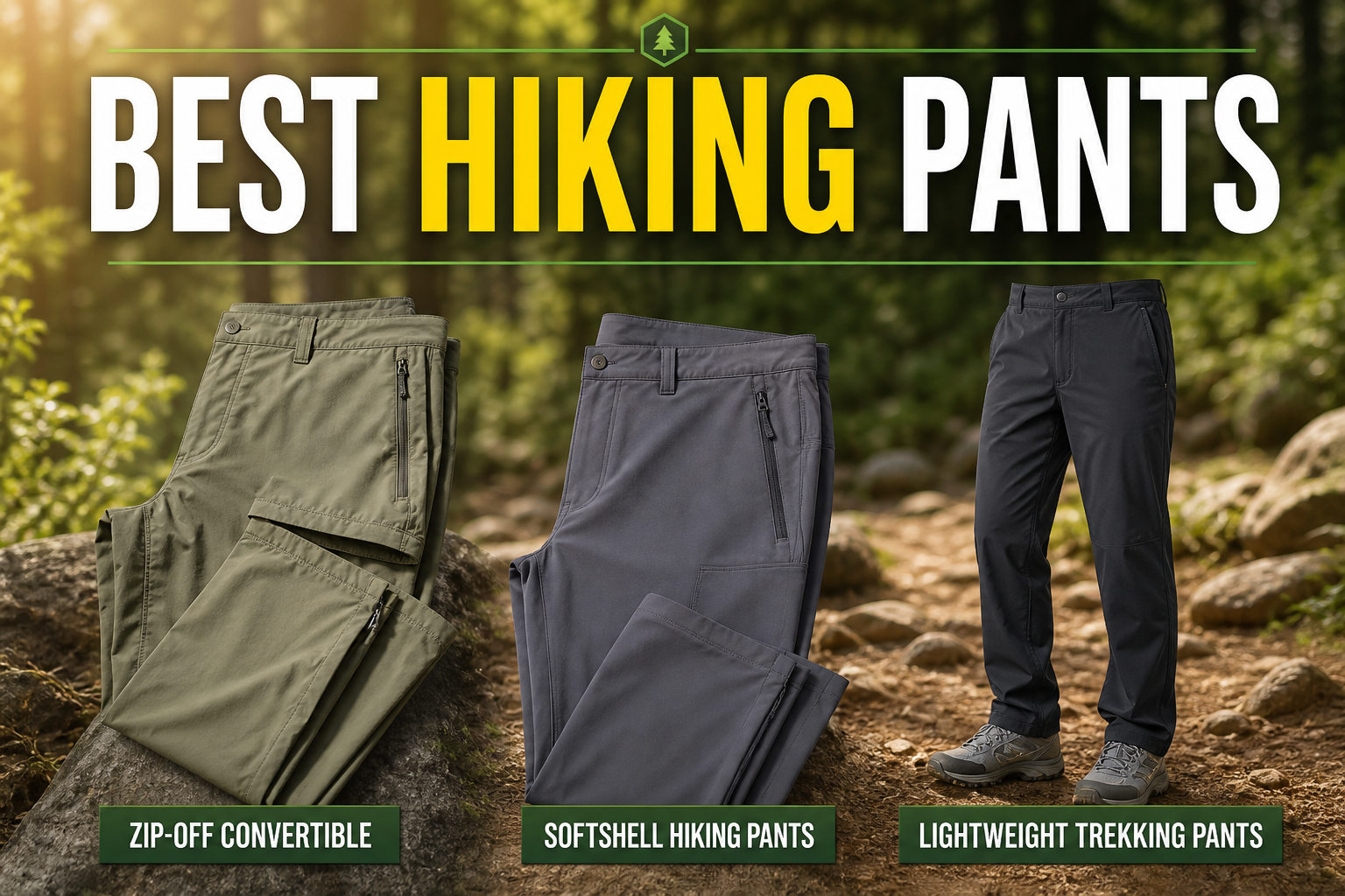 Best hiking pants — convertibles and softshell trekking picks