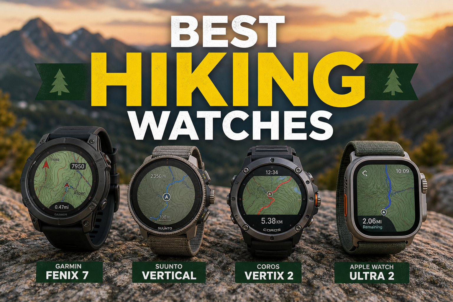 Best hiking watches — Garmin Fenix and GPS trail picks