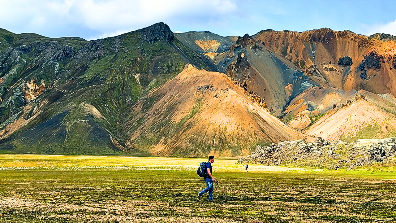 Landmannalaugar colourful rhyolite