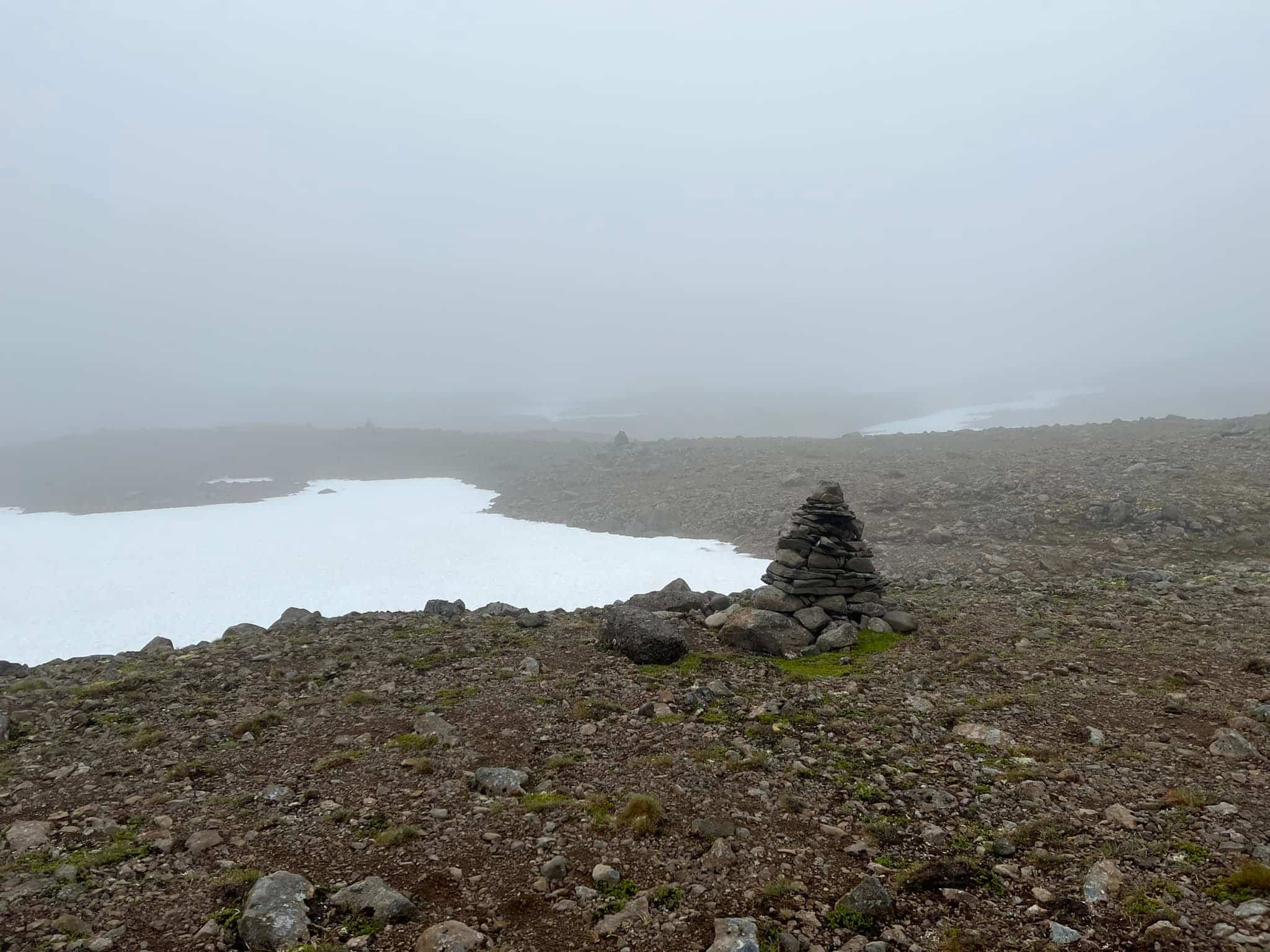 Hornstrandir fog and rugged terrain