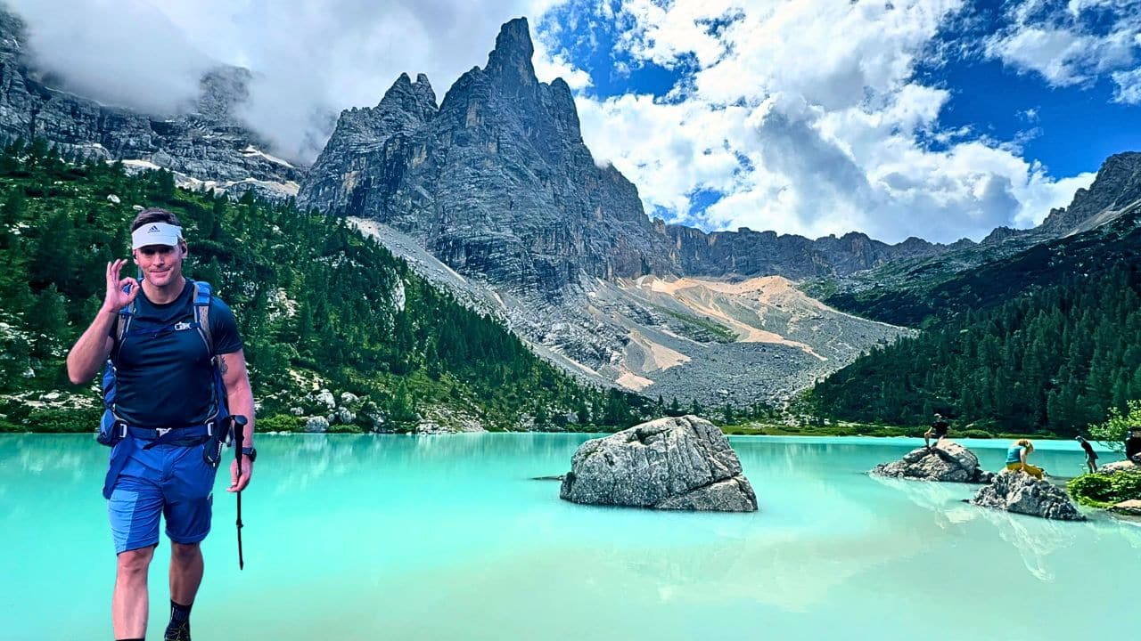 Turquoise water at Lago di Sorapis