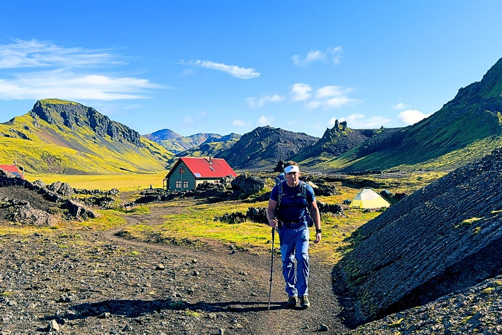 Laugavegur trail through the Icelandic highlands