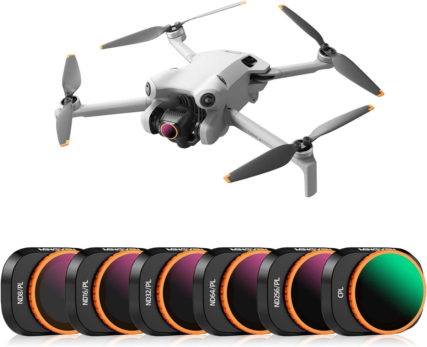 DJI Mini 4 Pro ND and ND-PL filter six-pack