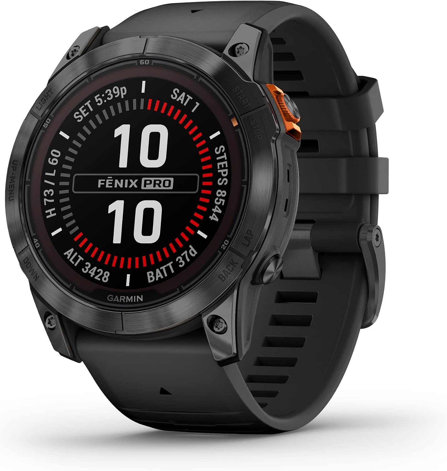 Garmin Fenix 6X Pro watch on trail
