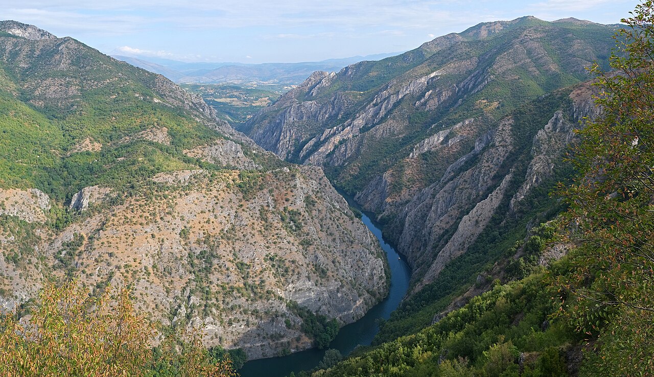Riverside dining at Matka Canyon