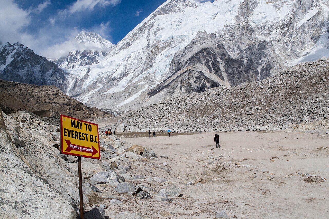 Himalayan peaks above the Khumbu valley, Nepal