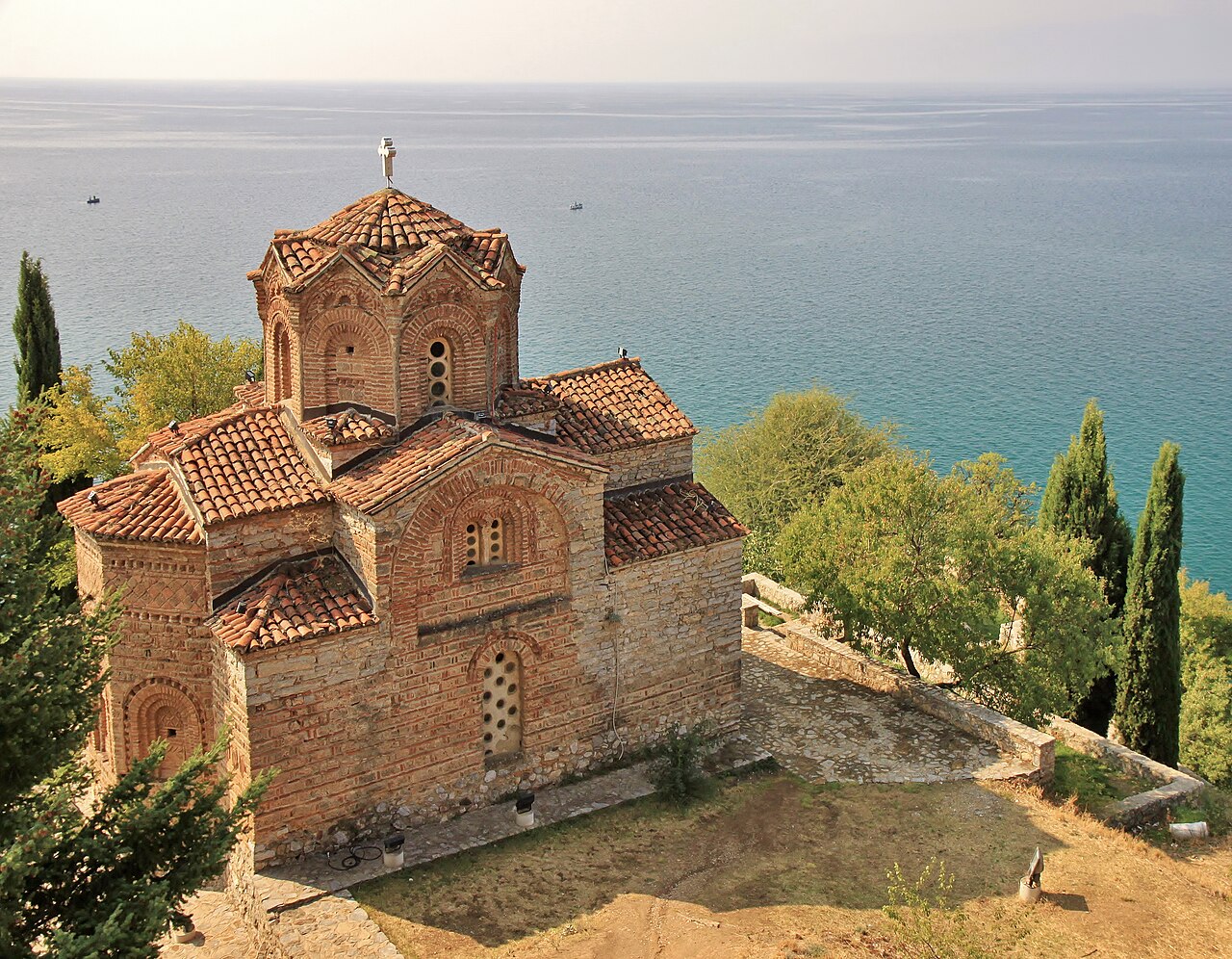 Church of St. John at Kaneo above Lake Ohrid, North Macedonia