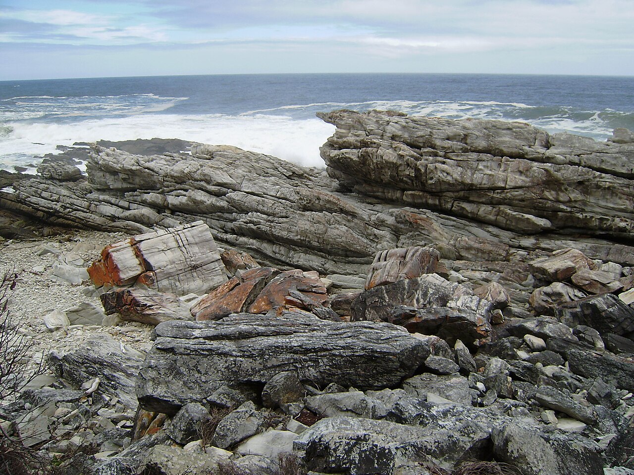 Tsitsikamma National Park sea cliffs above the Otter Trail