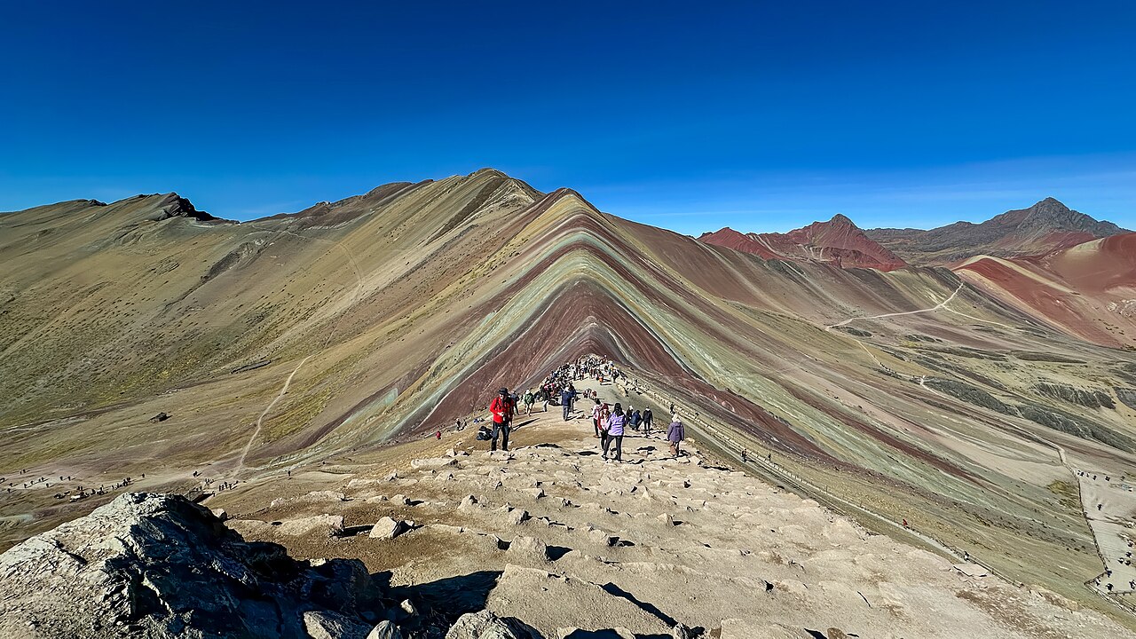 Rainbow Mountain summit ridge